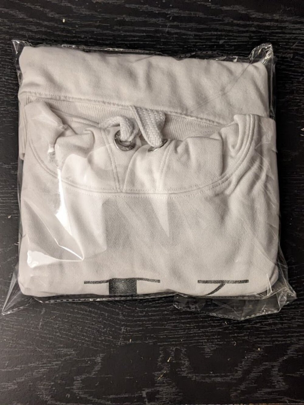Calvin Klein Silver Foil Print Size Medium Oversized Hoodie - Picture 13 of 14